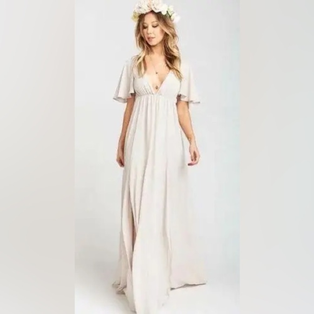 MUMU Flutter Maxi Dress